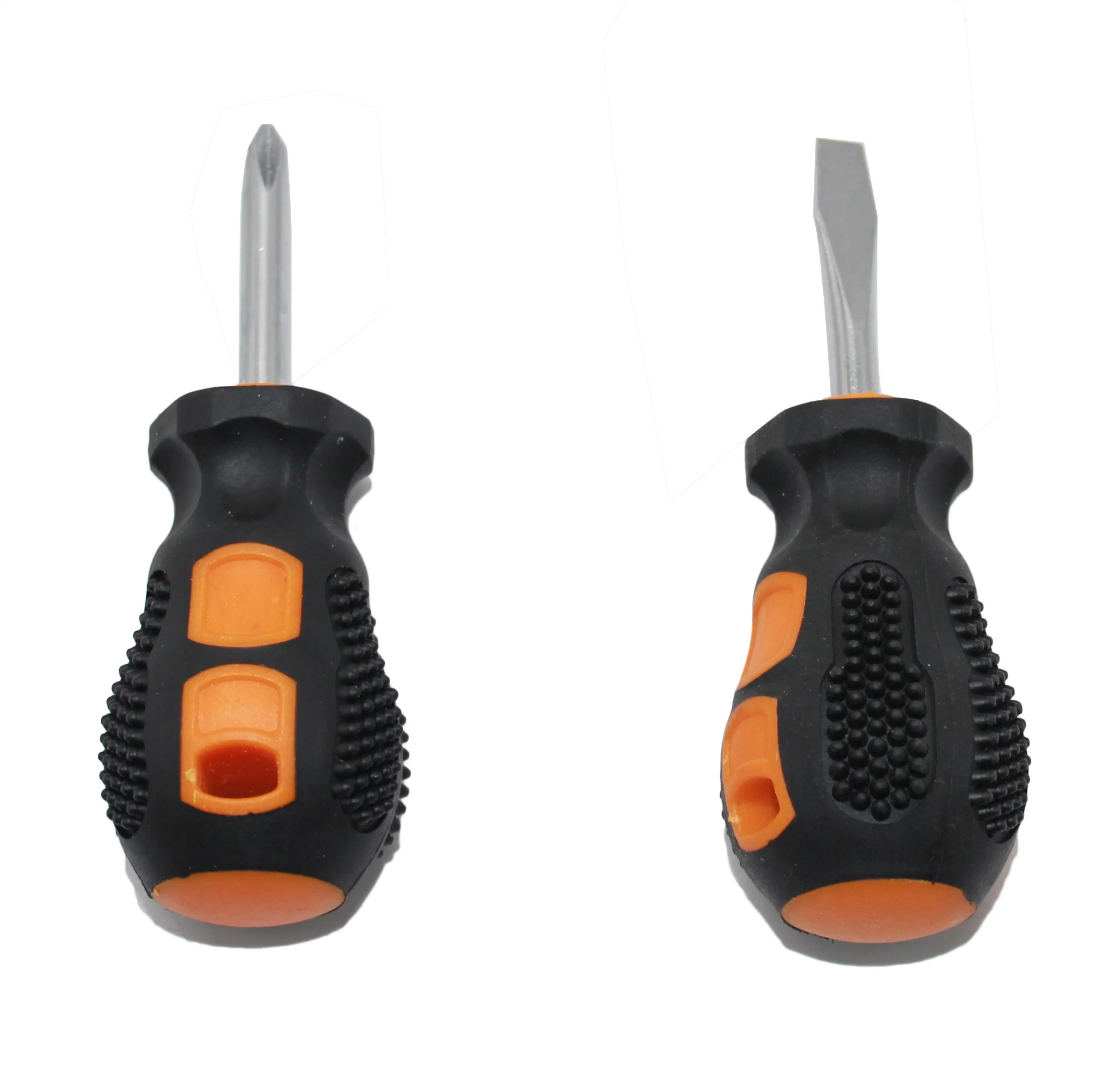 Hand Tool Mini Short Handle Stuby Screwdriver Set with Magnetic Head