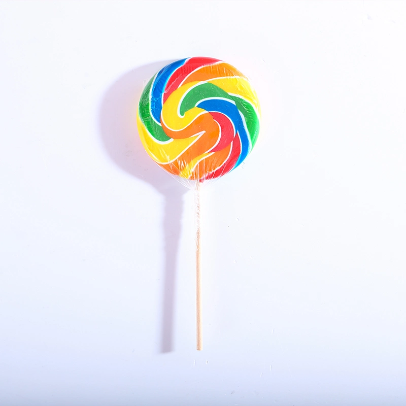 Fruit Flavors Mix Color Rainbow Shape Cartoon Lollipop Candy Drop Snacks