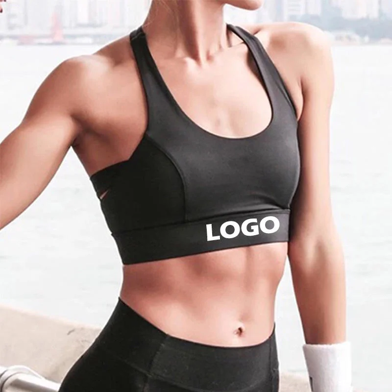 Mayorista/Proveedor Custom Logo mujeres running Gym ropa interior Sportswear Tops Damas Entrenamiento Atlético Fitness push up sujetador de yoga reciclado para mujeres