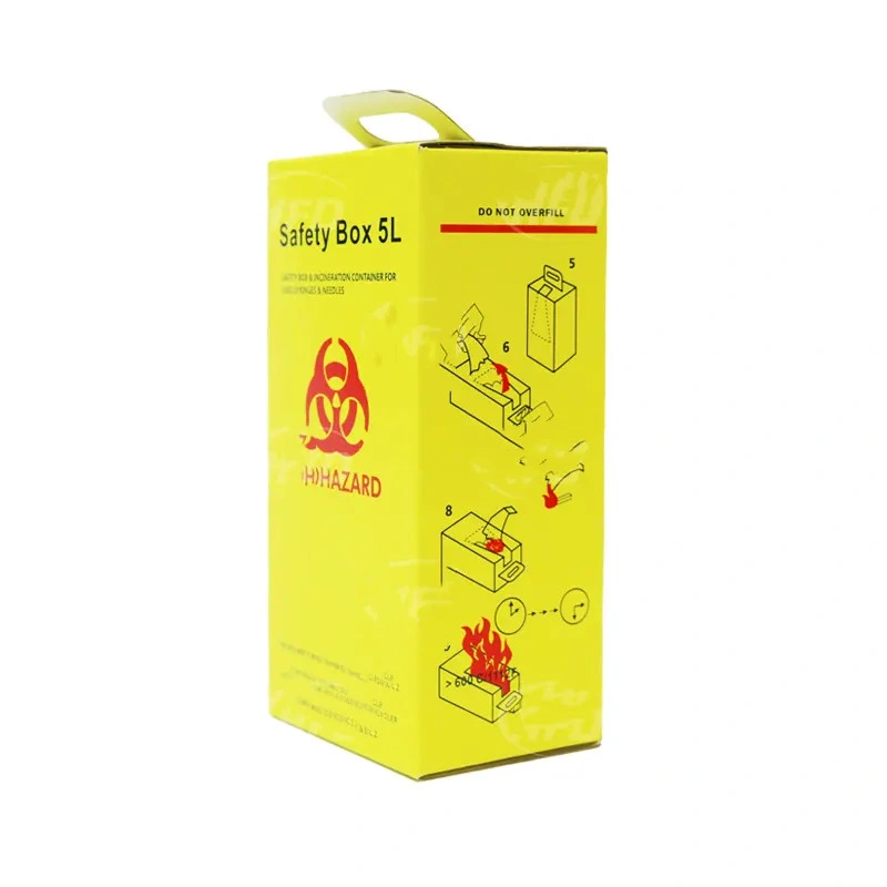 Hospital Disposable Safety Sharp Box Paper Sharp Container for Medical Waste Collection