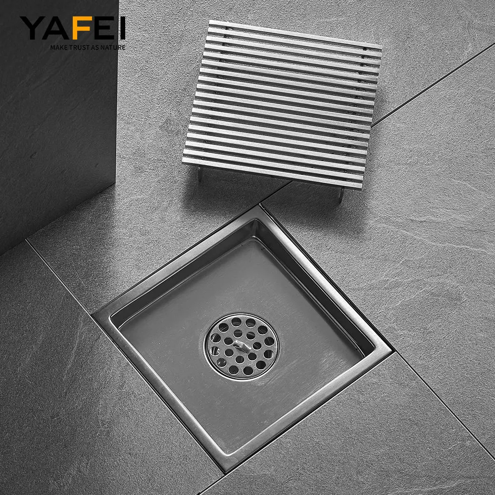 Flashing Strainer Type Floor Drain 304 Stainless Steel Material Floor Drain for Shower Door / Bathroom / Kitchen
