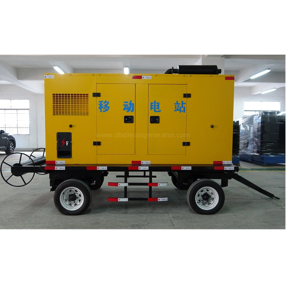 25kVA to 500kVA Electric Mobile Trailer Silent Type Soundproof Diesel Power Generator Set Price 100kVA 80kVA 110kVA Power Engine Electric Diesel Generators