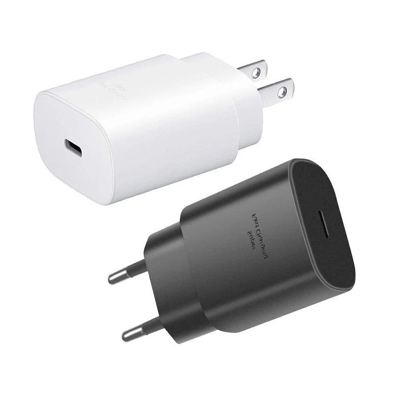 Bouchon de l'UE authentique de chargeur rapide Ep-Ta 25W800-C USB adaptateur électrique pour Samsung Galaxy S20 S21 Note 20 Emballage Original adaptateur de type C