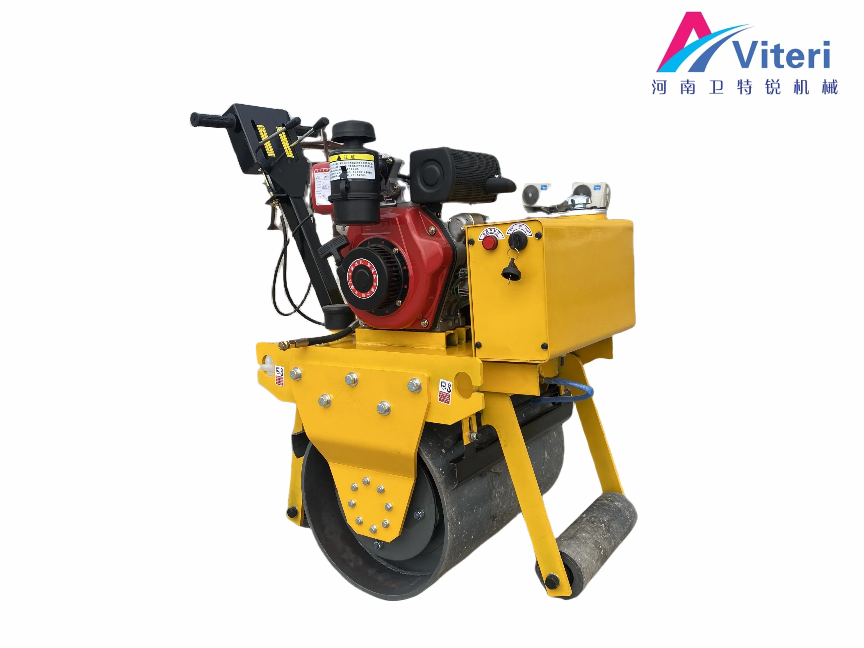 FVR-7005 Compacteur de surface Asphalt Mini Machinery Road Roller 600 kg bon marché Pousser manuellement le rouleau vibrant de route d'asphalte