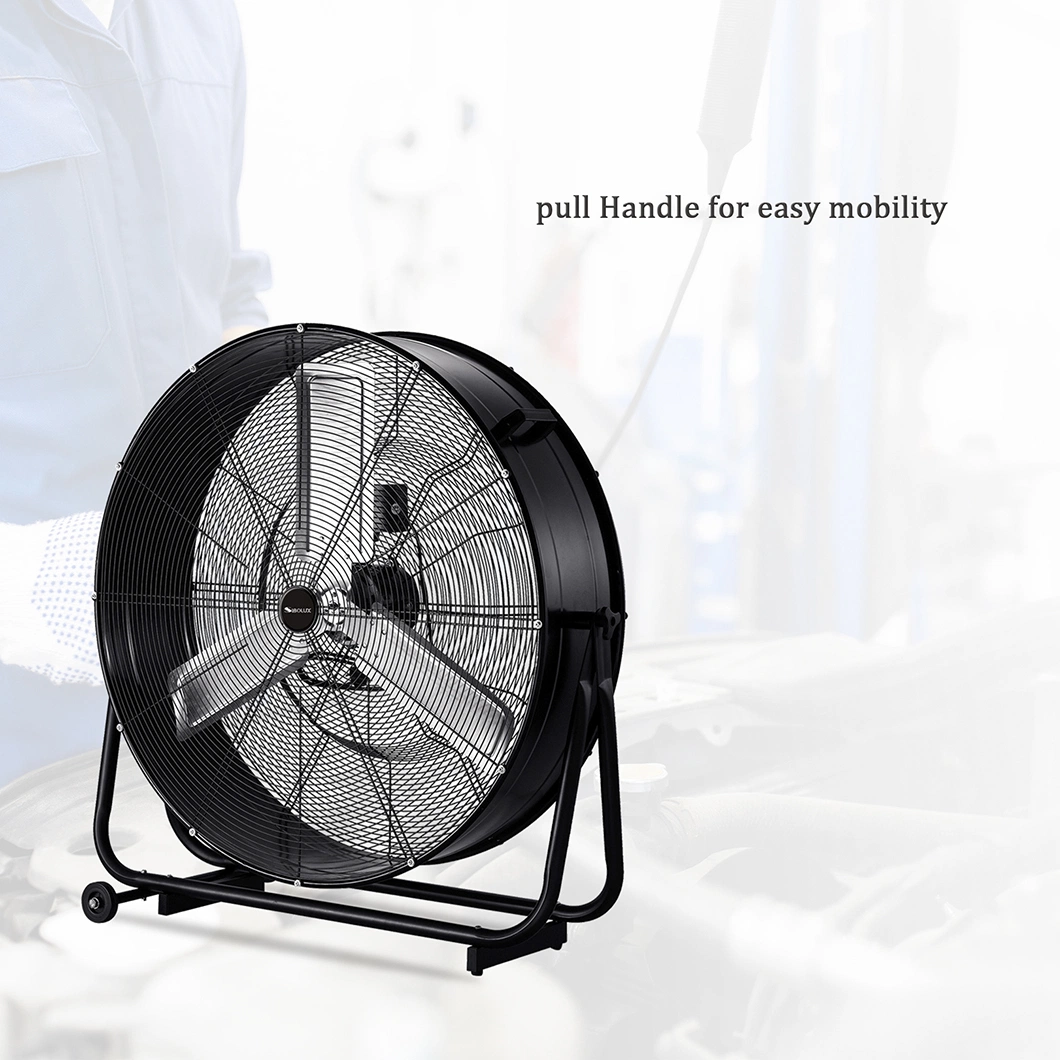 Circulador de aire de alta velocidad de metal grande portátil Ventilador de tambor Industrial