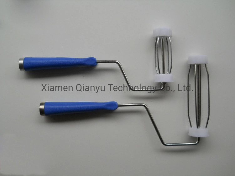 Cleanroom Polyethylene Film Adhesive Roller, Blue, 10"