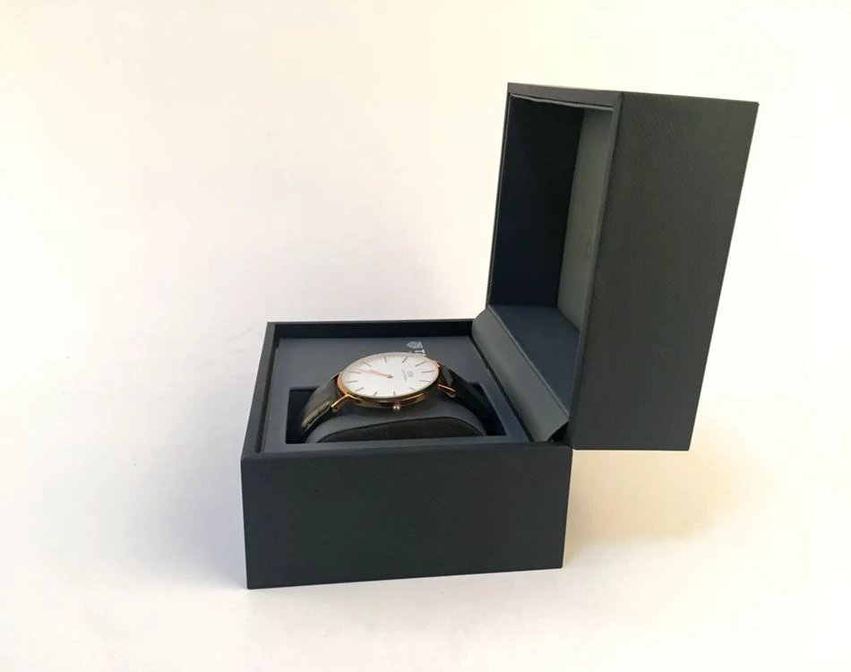 High quality/High cost performance Lux Red PU Leather Packaging Box Gift Watch Packing Box with Custom Logo