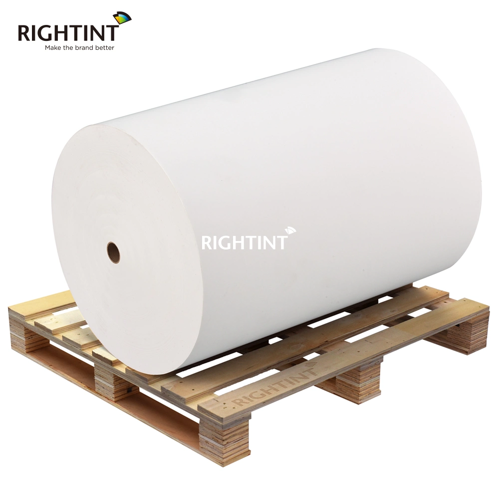 Self Adhesive Paper PP Synthetic Paper Label Stock Raw Material Sticker Jumbo Rolls