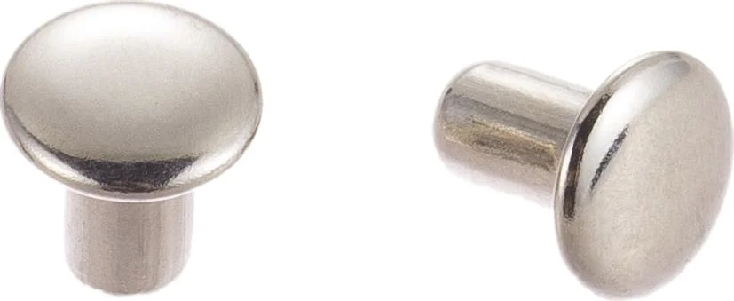 El níquel metal remache personalizadas para las bolsas de Hardware