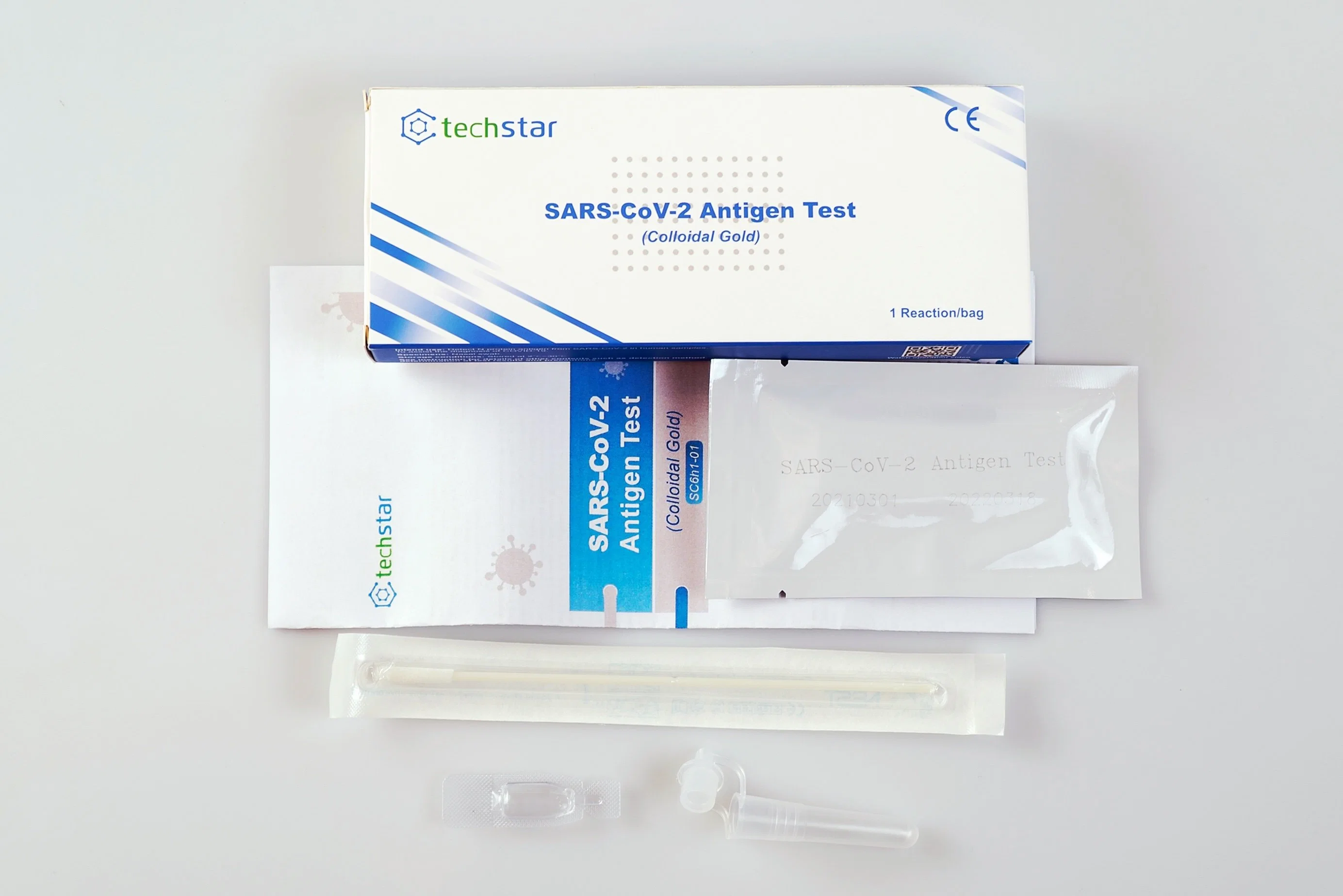 O antigénio do vírus do Kit de Teste de diagnóstico rápido/antigénio Estojo Médico de testes swab nasal Saliva/teste de diagnóstico rápido