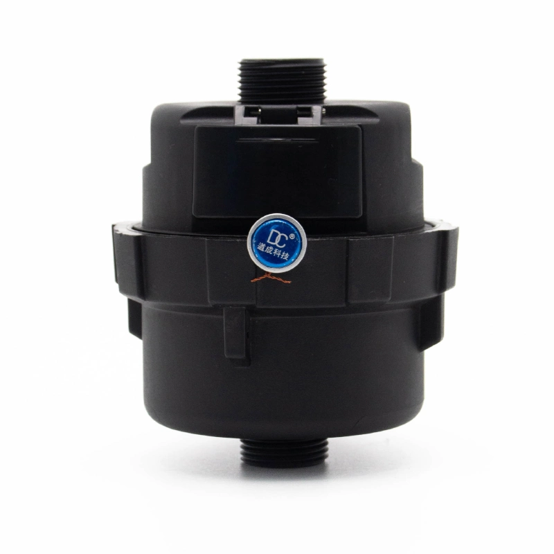 Black Plastic Volume Mechanical Water Flow Meter