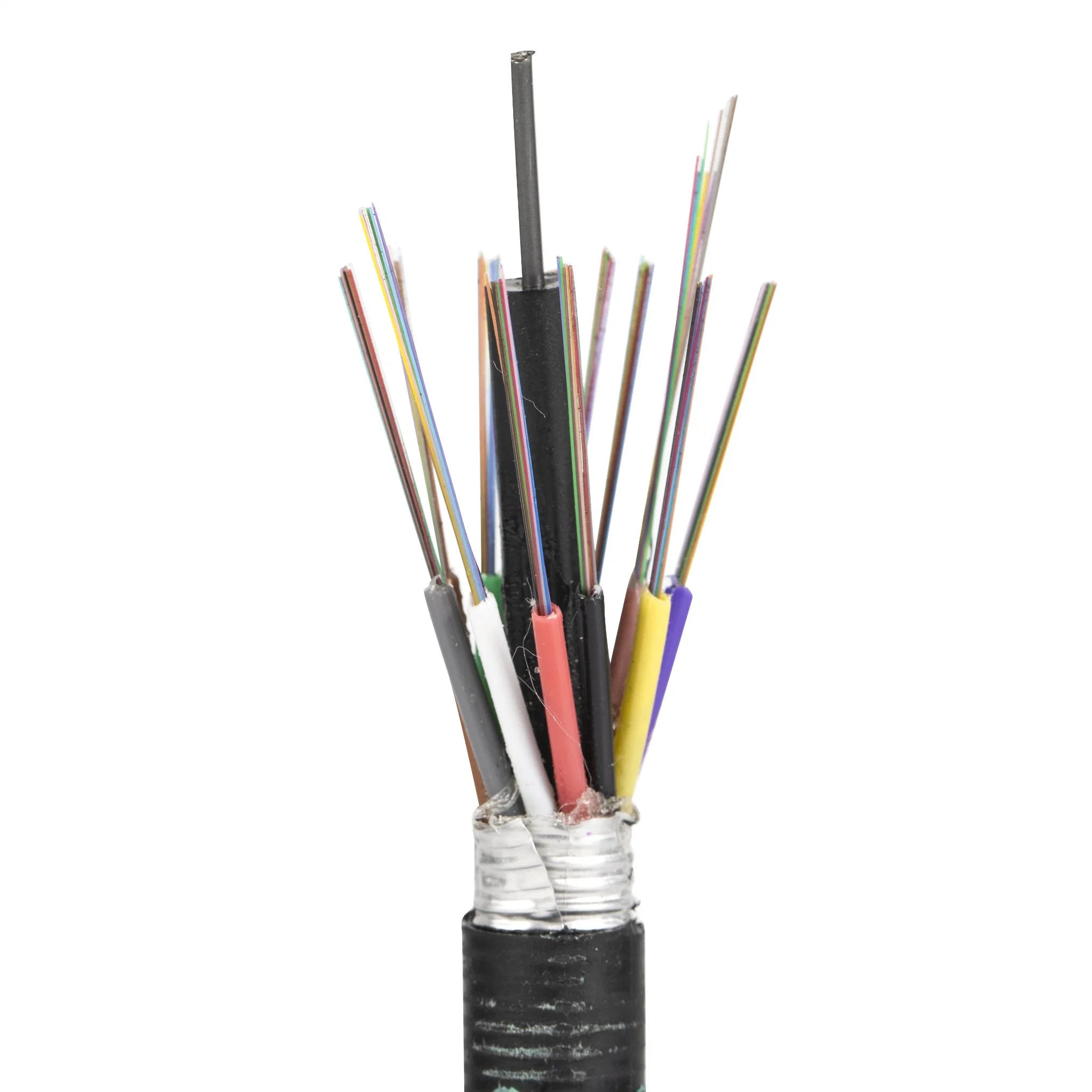 Aluminium Stranded Outdoor Armor Single Jacket Stranded Loose Tube Fiber Optic Cable GYTA