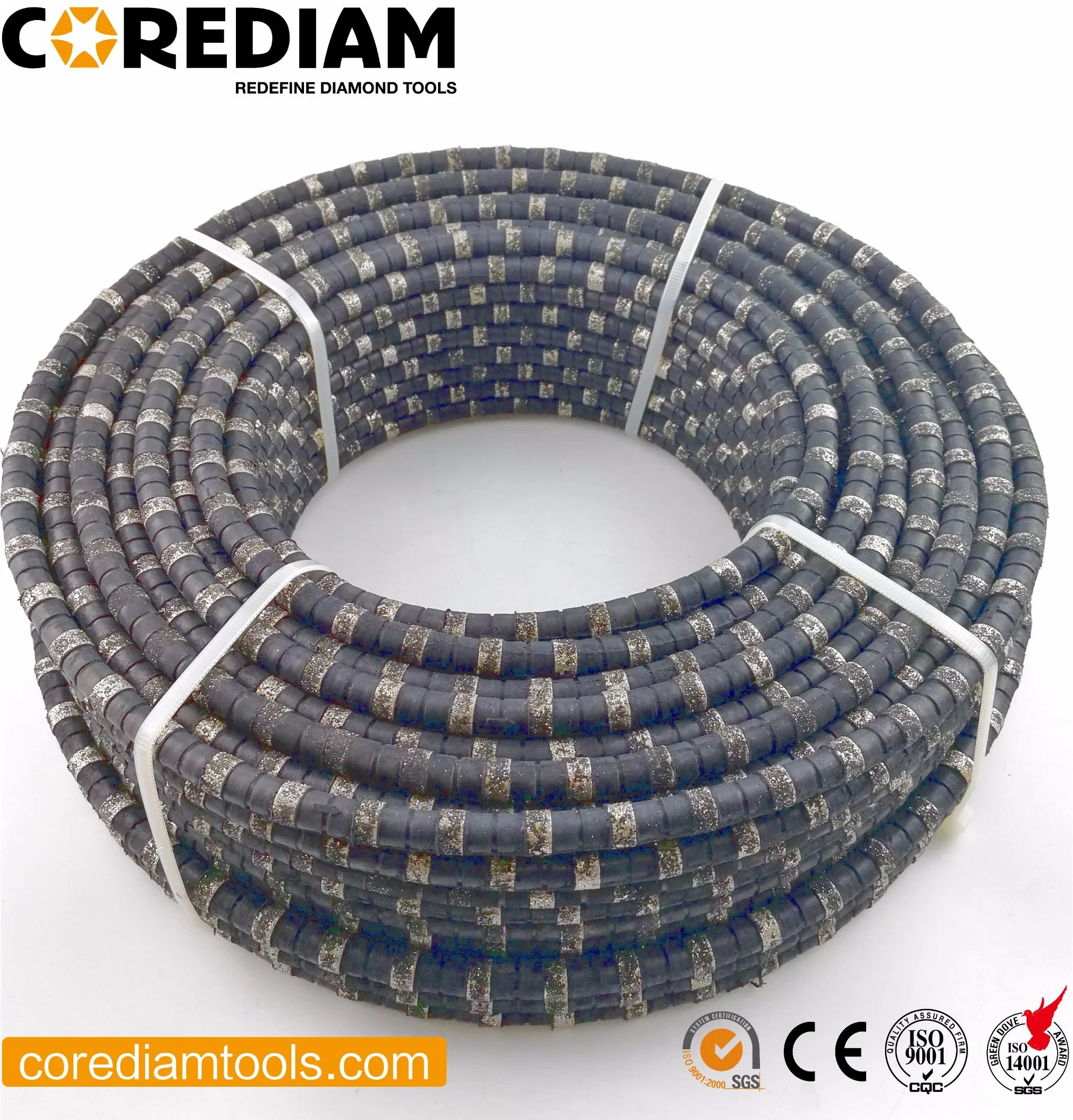 Electroplated Diamond Wire for Steel Pipe and Reinforced Concrete Cutting