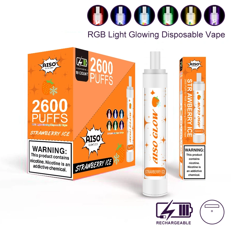 12 sabores 8.5ml E jugo mejor venta de luz LED iluminado desechables Vape Pen