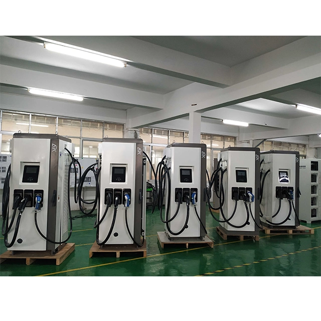 OEM ODM Type 2 DC 150kw Leakage Protection Evse EV Charger Pile