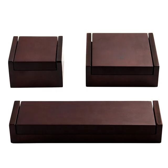 Custom Gift Packaging with Logo Wooden Jewelry Box for Brand Jewelry Gift Box