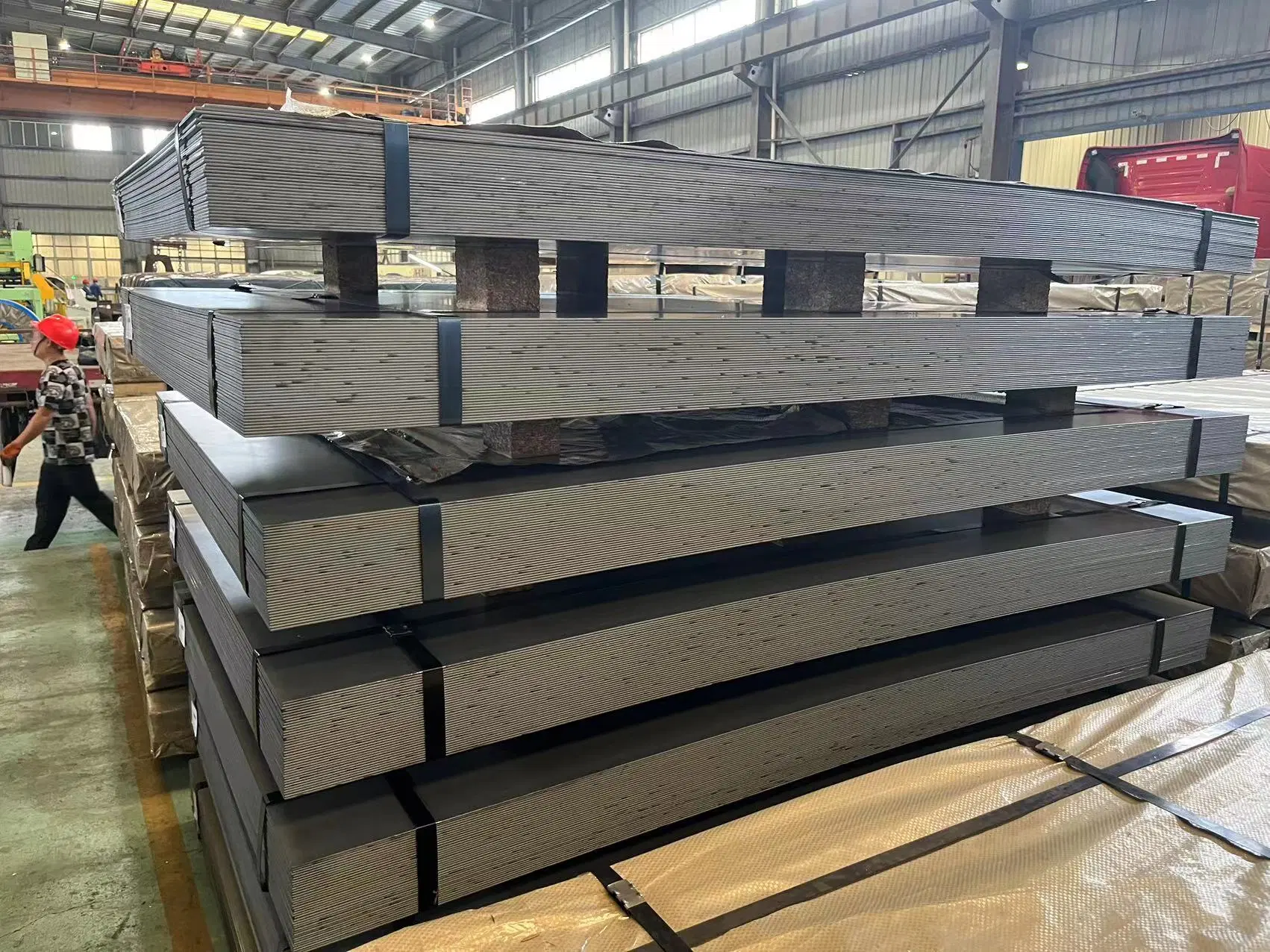 ASTM Cold Rolled En10326 Dx56+Zf Galvanized Sheet 4X8 Continuous Hot-DIP Galvanized Dx51d+Z180 1.2mm Thickness Corrugated Metal Zincalume Roofing Plate