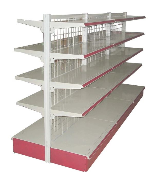 Metallic Material and Double-Sided Grocery Shelves Supermarket Shelf Display Racks Store Shelves