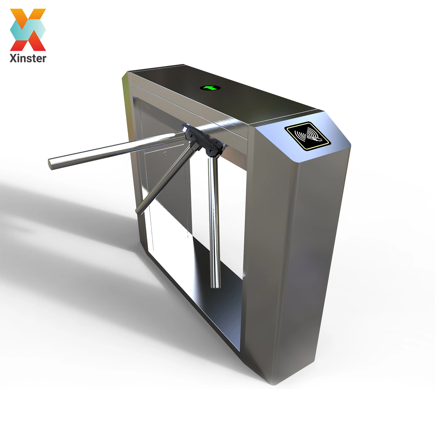 Hot Sell Face Recognition RFID Qr Code Reader Security Entrance ESD Gate Automatic Tripod Turnstile for Workshop