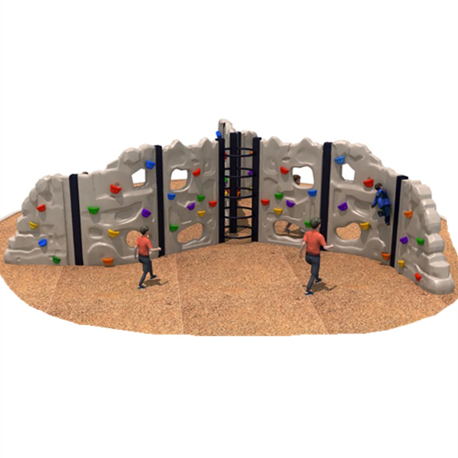 Kids Community Outdoor Playground Climbing Wall Park Sports Equipment Ym170