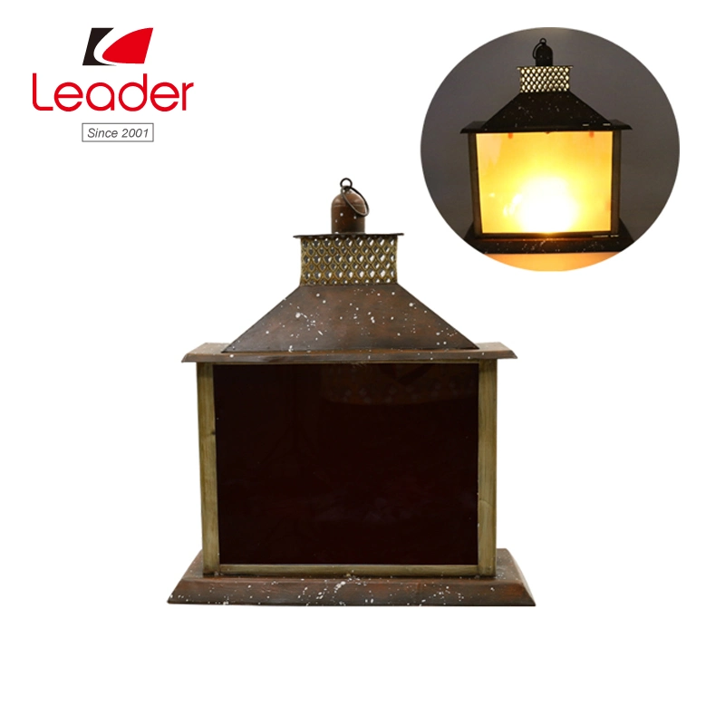 Hot-Sale Solar Metal Lantern for Christmas and Outdoor Decoration