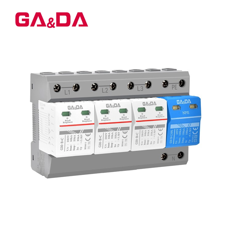 T1+T2 SPD Surge Protector Protective Low-Voltage Arrester Device