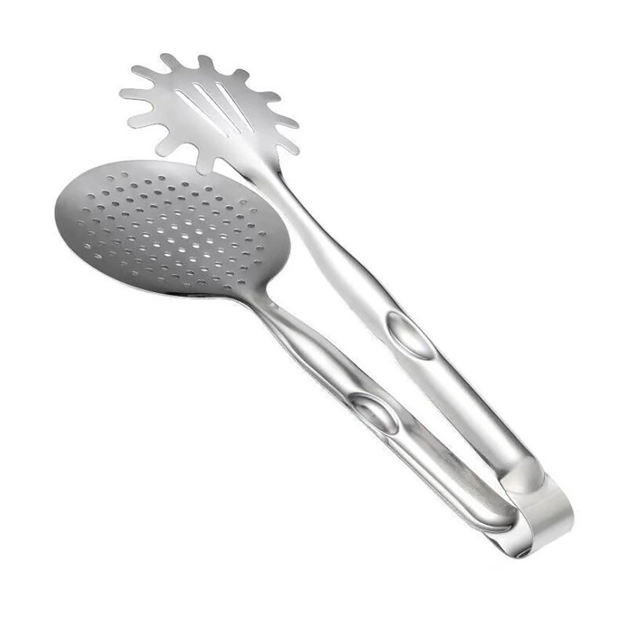 Abrazadera de alimentos de acero inoxidable Premium Pan Clip, freír las pinzas Pinza multiuso bistec asado pinzas Turner Flipper, abrazadera de boca ancha Esg12119