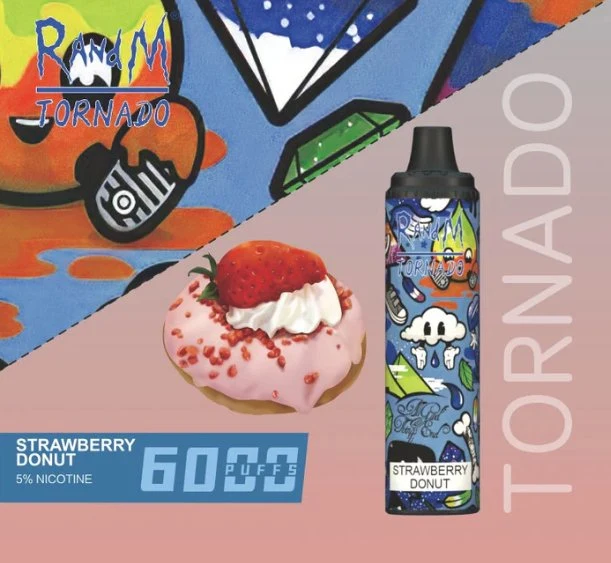 Fabricante de Shenzhen OEM Wholesale/Supplier Randm tornado recarregável 6000 puffs descartáveis Vape com 30 melhores sabores de frutas