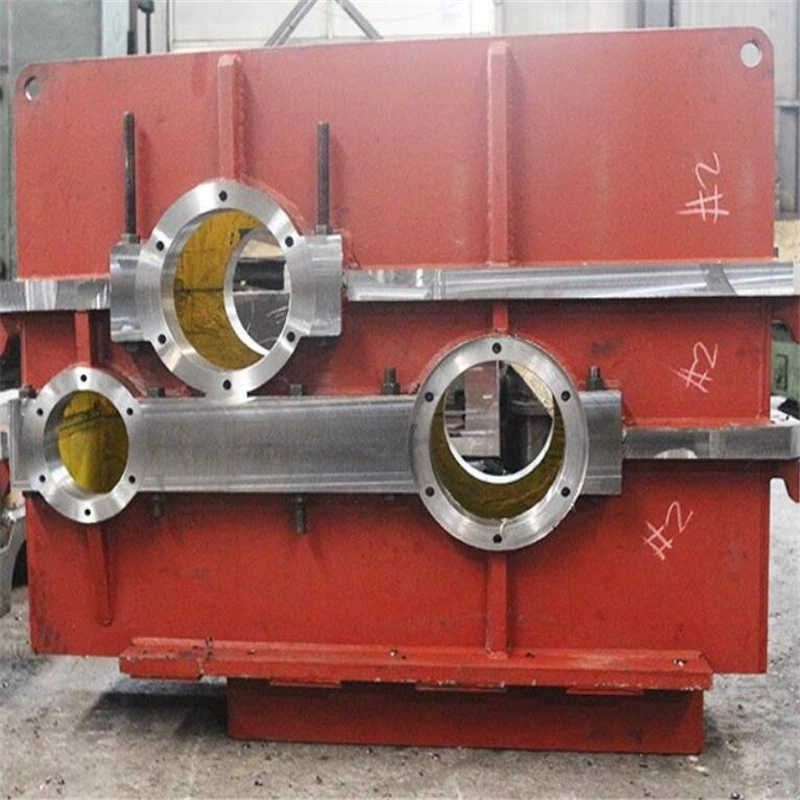 Reducer Casting Frame Machine Body Iron Foundry and Metal Fabrication Welding with Boring Machining Process