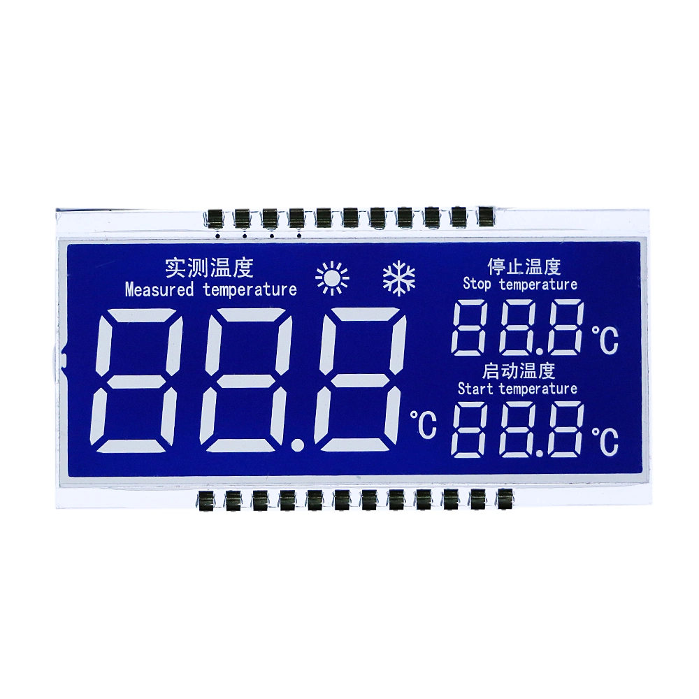 Custom LCD Display Panel Stn Segment 12 O'clock LCD Screen