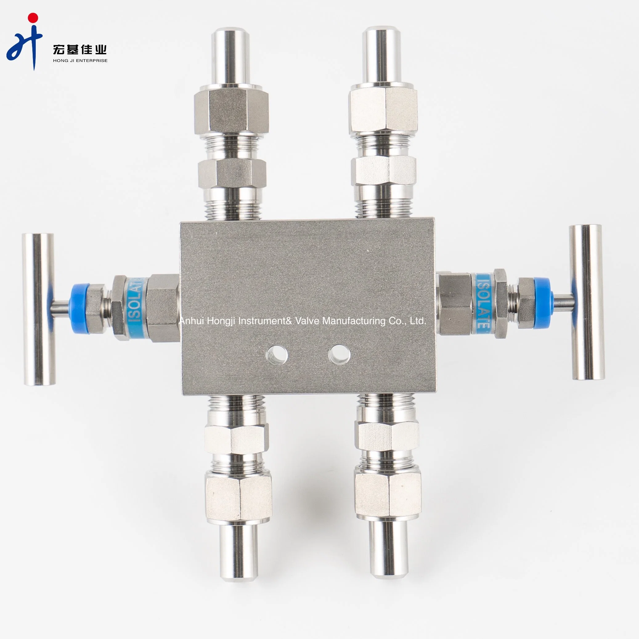 3-Ventil-Verteiler aus Edelstahl, Typ 6000psi Qff3, integrierte Dreiventilgruppe Geräteventil