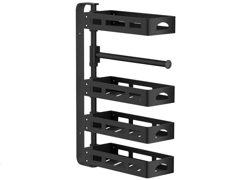 Drehbare Lagerregale Rack für Küche 4-Tier Multi Layer abnehmbar Regalfach Für Korb