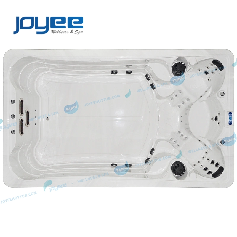 Joyee 4 6 Persons 4m Dual Zone Garden Outdoor Acrylic Hydro Massage SPA Surf Swim Pool