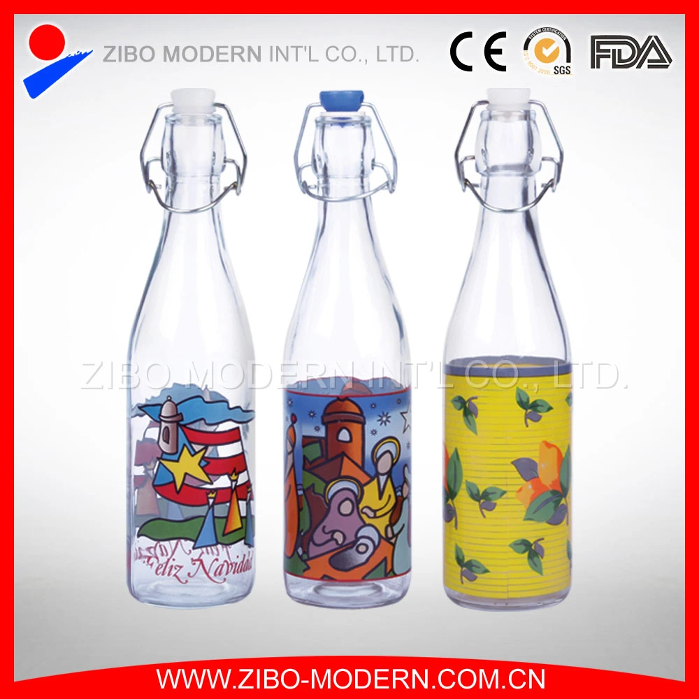 Wholesale/Supplier Cheap Clear Glass Soft Drink Storage Bottle 1000ml for Milk