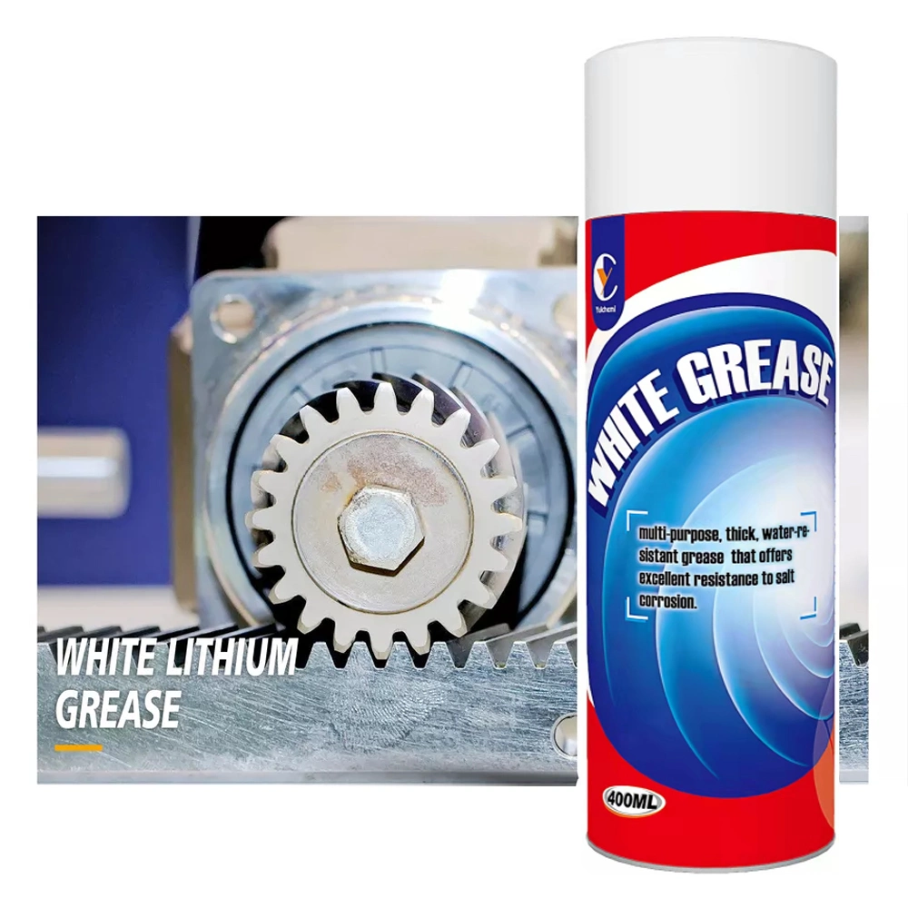 Auto Lubricant White Lithium Agent Chain Maintenance Aerosol White Lithium Grease Spray