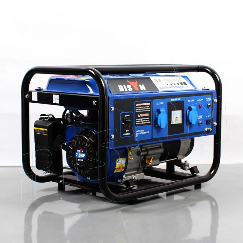 Bison Gasoline Gas 3kw 3000W 220V Single Phase 3kVA Portable Petrol Generator Price