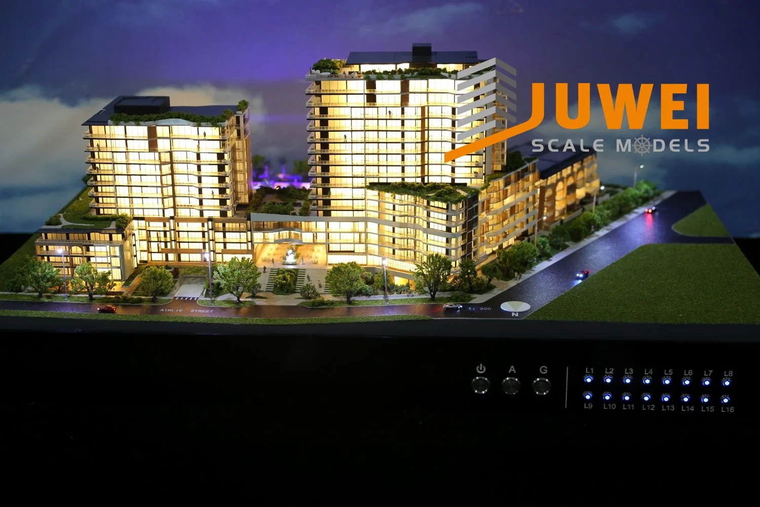 Plastic Scale Building Model with High Lighting Effect (JW-75)