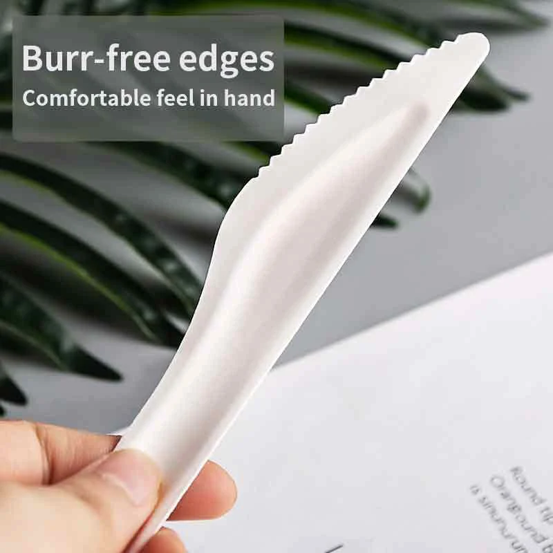 Free Sample Biological Explanation Paper Cutlery Knife, Fork and Spoon