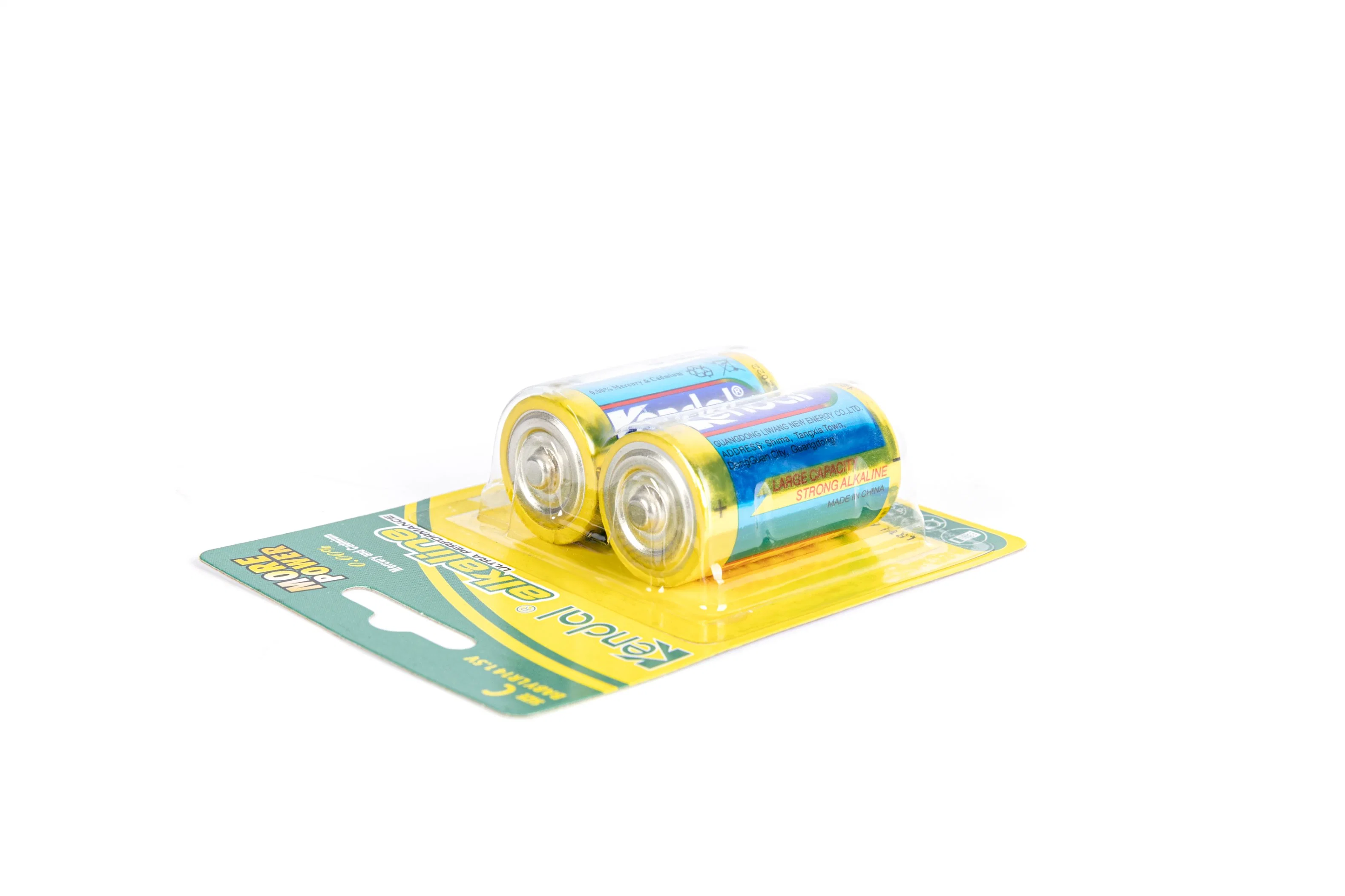 Piles alcalines LR14 Taille C gaine en PVC Aluminium de la batterie de l'emballage