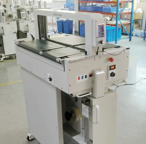 Sunpack High Tension Double Belts Table Banding Machine for Food Tray Manual Book and Medicine Boxes