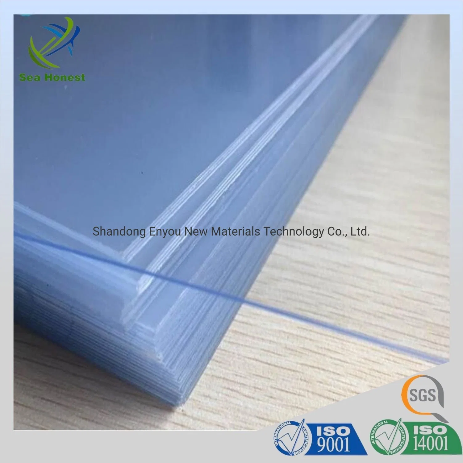 0.5mm Rigid Clear Plastic PVC Sheet Without Protective Film