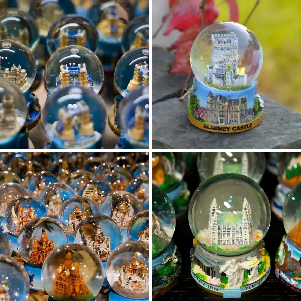 مصنع مصنعي المعدات الأصلية (OEM) مخصص Polyresin Water Globe Souvenirs Travel Promotion هدايا تذكارية تذكارية تذكارية هدية عيد الميلاد هدية مصنعين في الصين