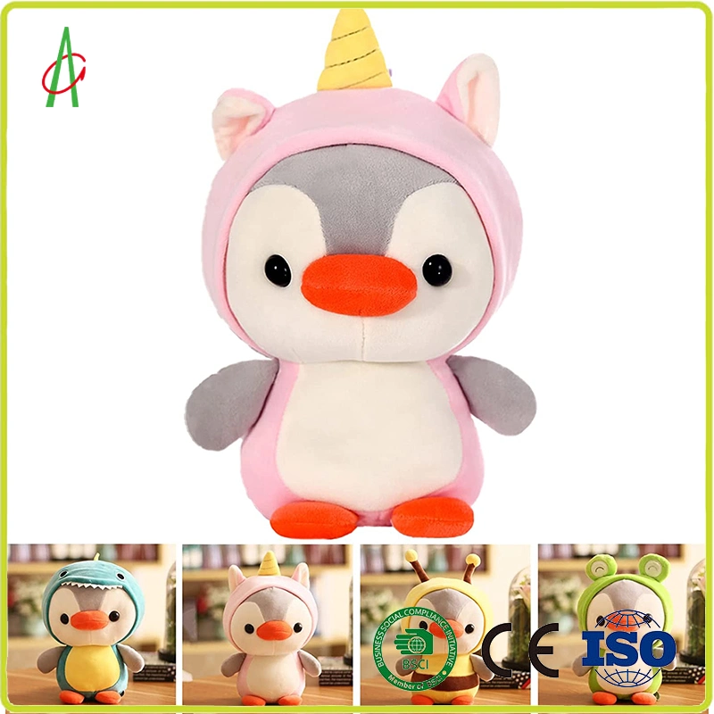 Peluche relleno suave Penguin vestido como Dinosaur Animal Perfect Plush Juguete para niños