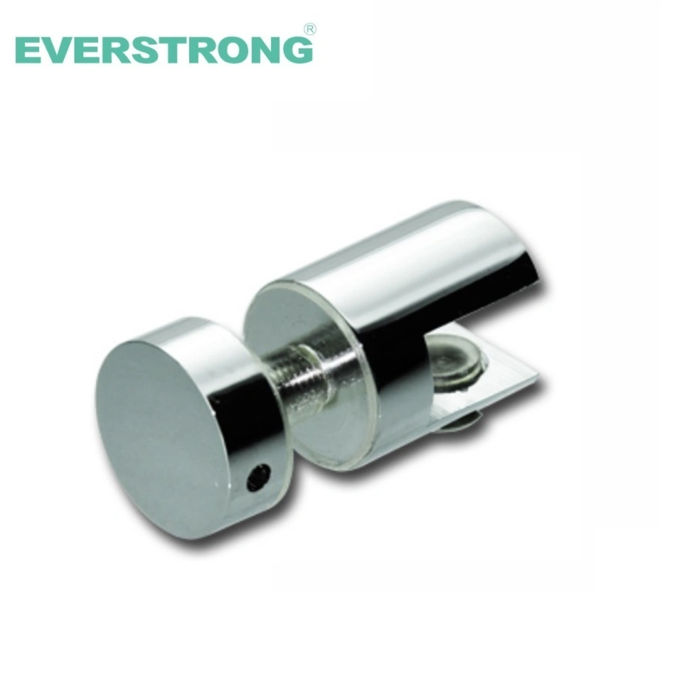 Everstrong Solid Brass Round Glass to Glass Shelf Bracket Hardware