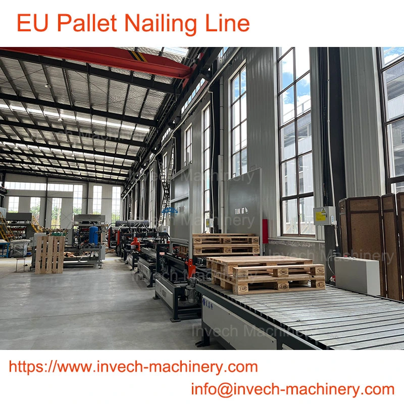 Standard EU Blocks Pallet Machine Wooden Pallet Assembly Line