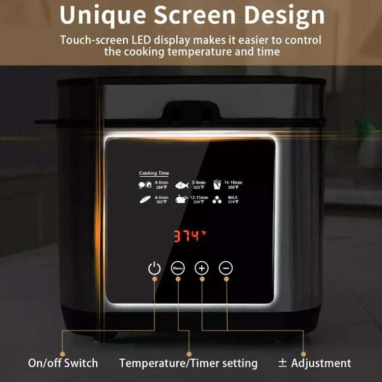 Easy-to-Clean Deep Fryer with Digital Timer and Adjustable Temperature