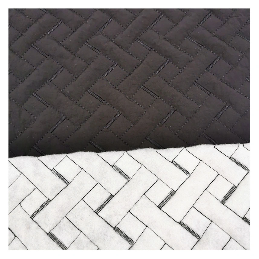 Winter Fabric 360t Nylon Thermal Waterproof Quilted Fabric for Jacket/Coat/Bag