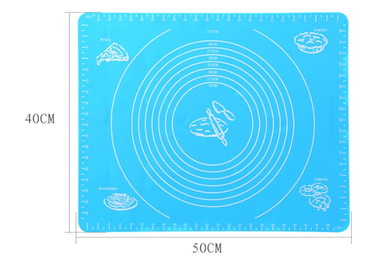 Custom Measurements Silicone Kneading Dough Non-Slip Rolling Large Pastry Baking Mat Sheet