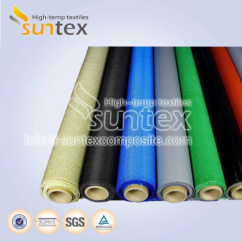 460g Good Tensile Strength PU Fiberglass Thermal Insulation Fabric