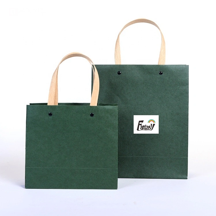 Customized Cheap Price White Cardboard Bags Gift Shopping Kraft Paper Bags